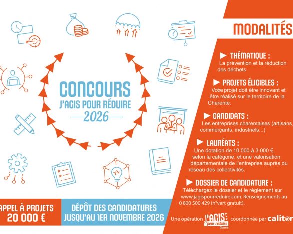 Concours J’agis pour Réduire : les entreprises charentaises invitées à présenter leurs initiatives